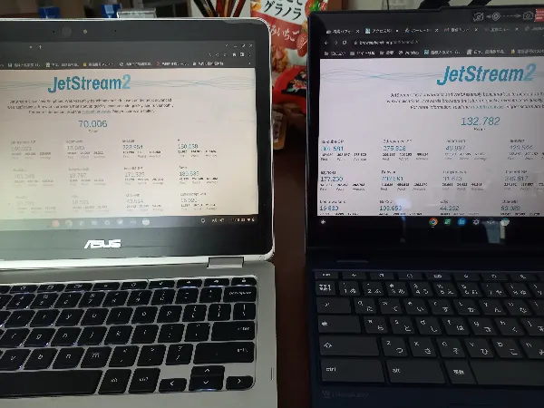 jetstream2 bench mark C302C vs Flex 3i